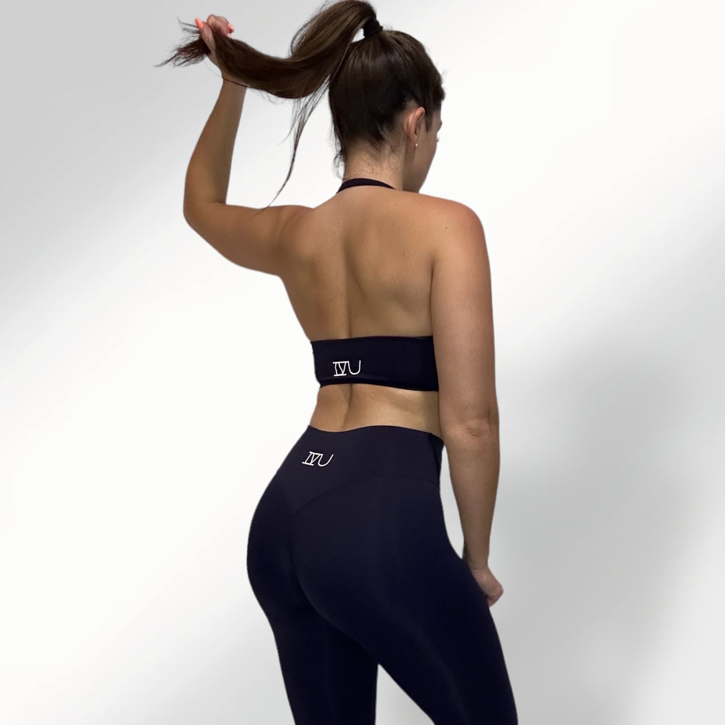 Minimal halter sportsbra in navy blue