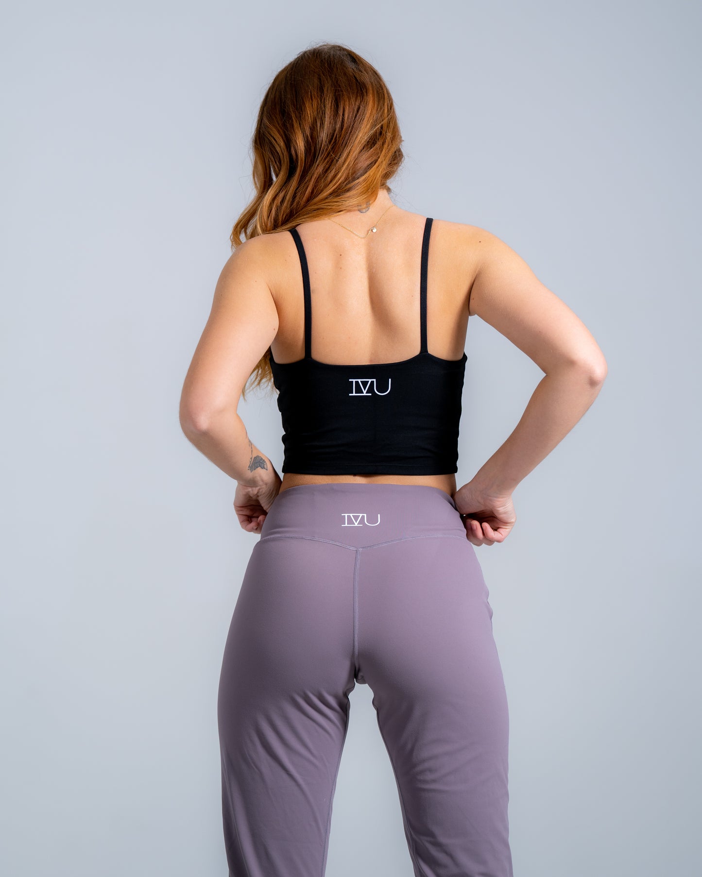 Fearless joggers in purple