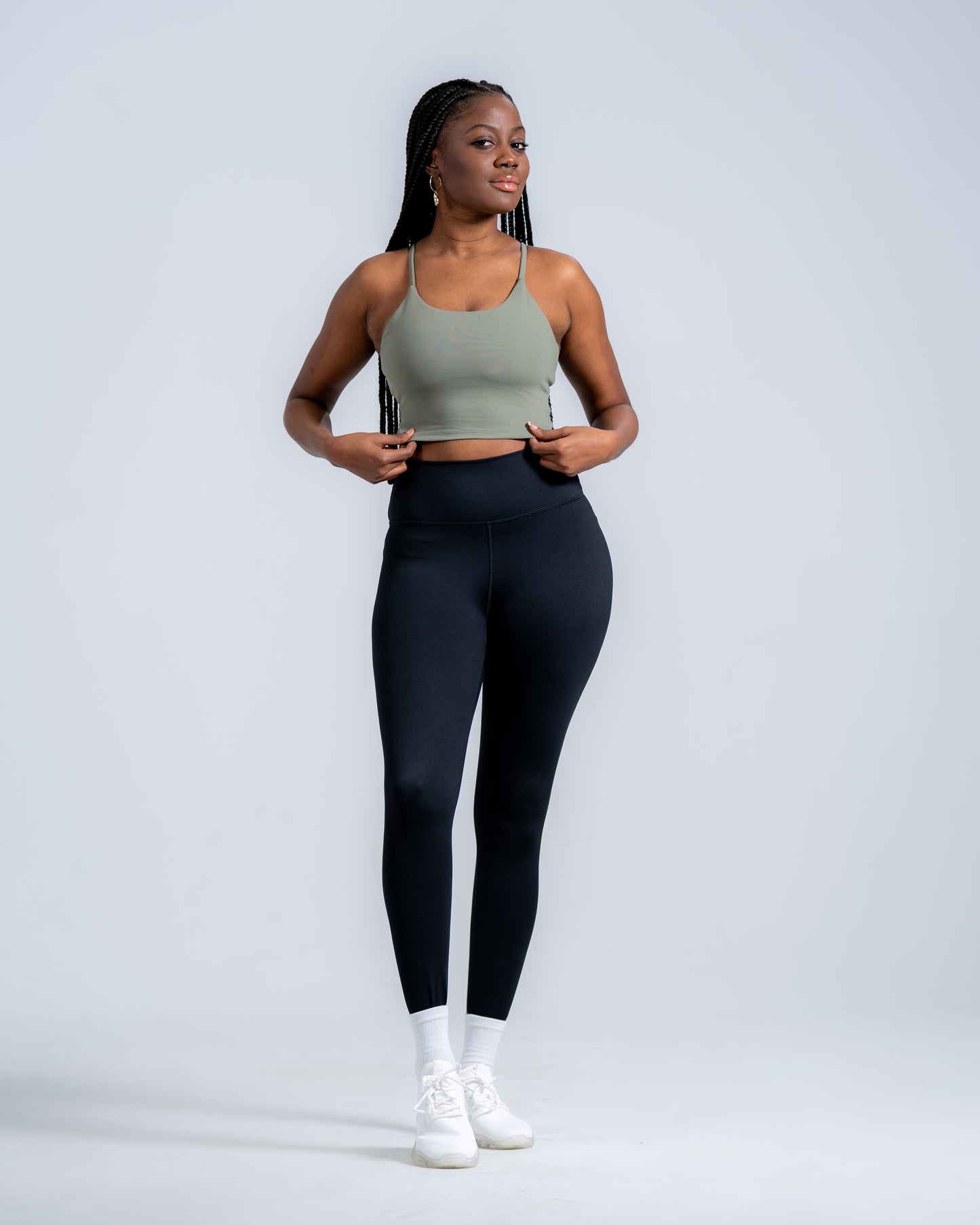 Mindset top in army green